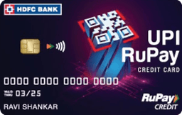 HDFC Bank UPI RuPay Credit Card image