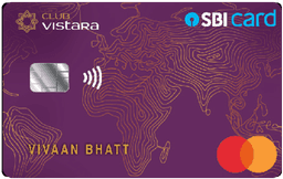 SBI Bank Club Vistara Credit Card image