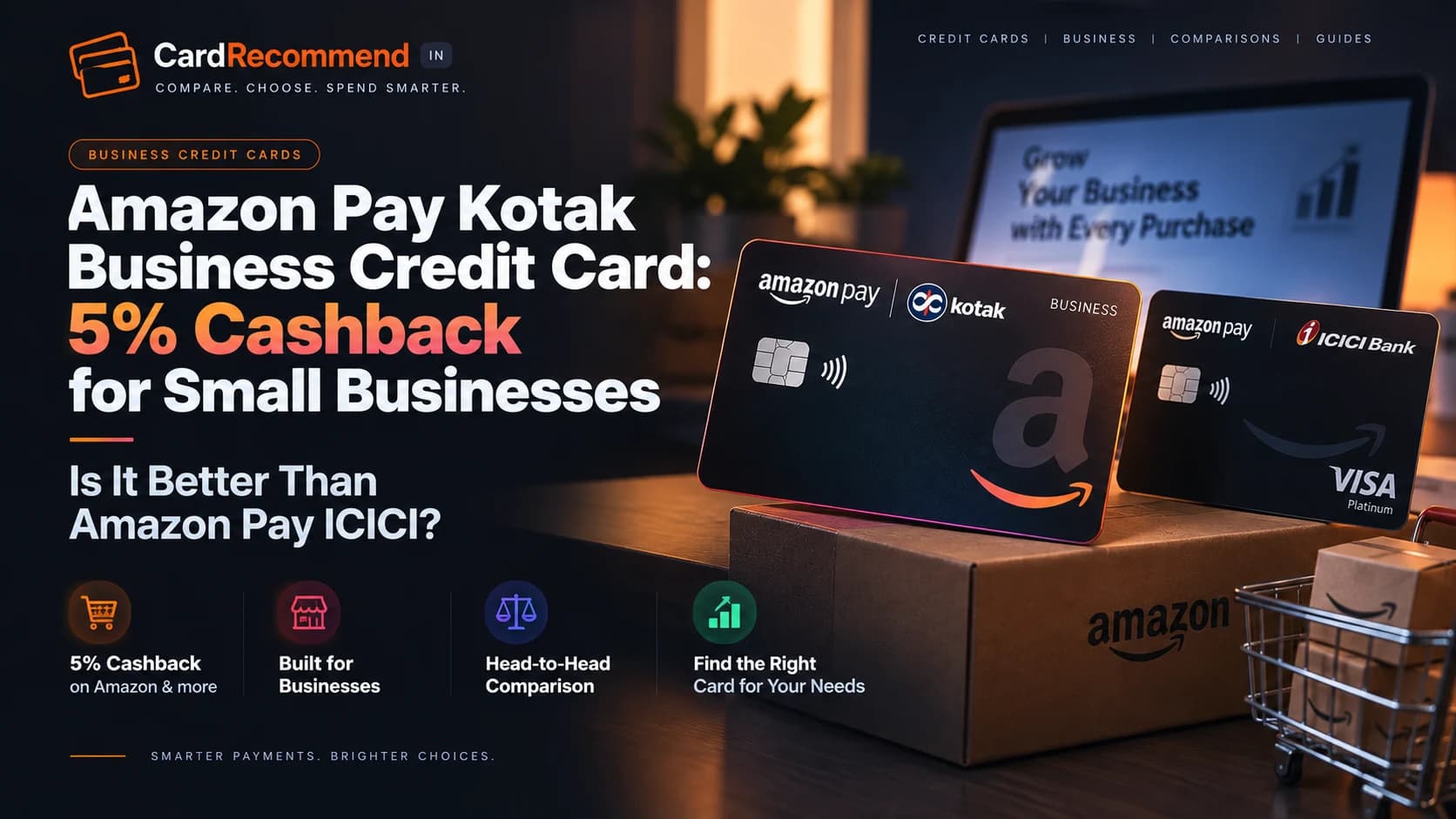 Amazon Pay Kotak Mahindra Bank Business Credit Card review and comparison 2026