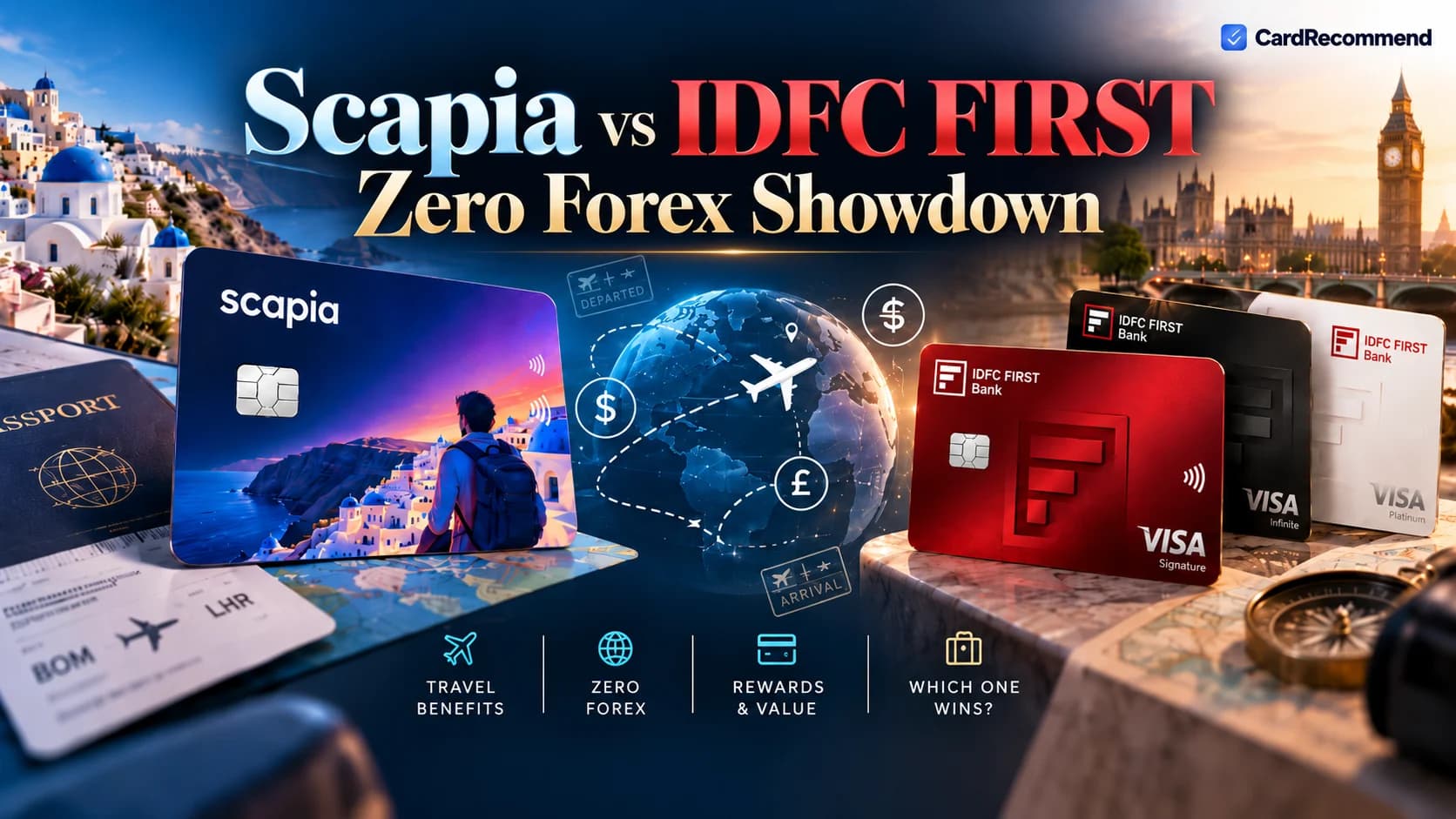 Scapia vs IDFC FIRST credit cards zero forex comparison 2026