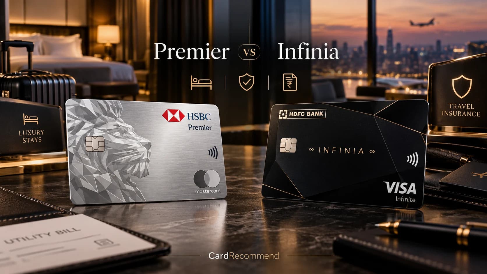 HSBC Premier Credit Card vs HDFC Infinia Metal Card Comparison