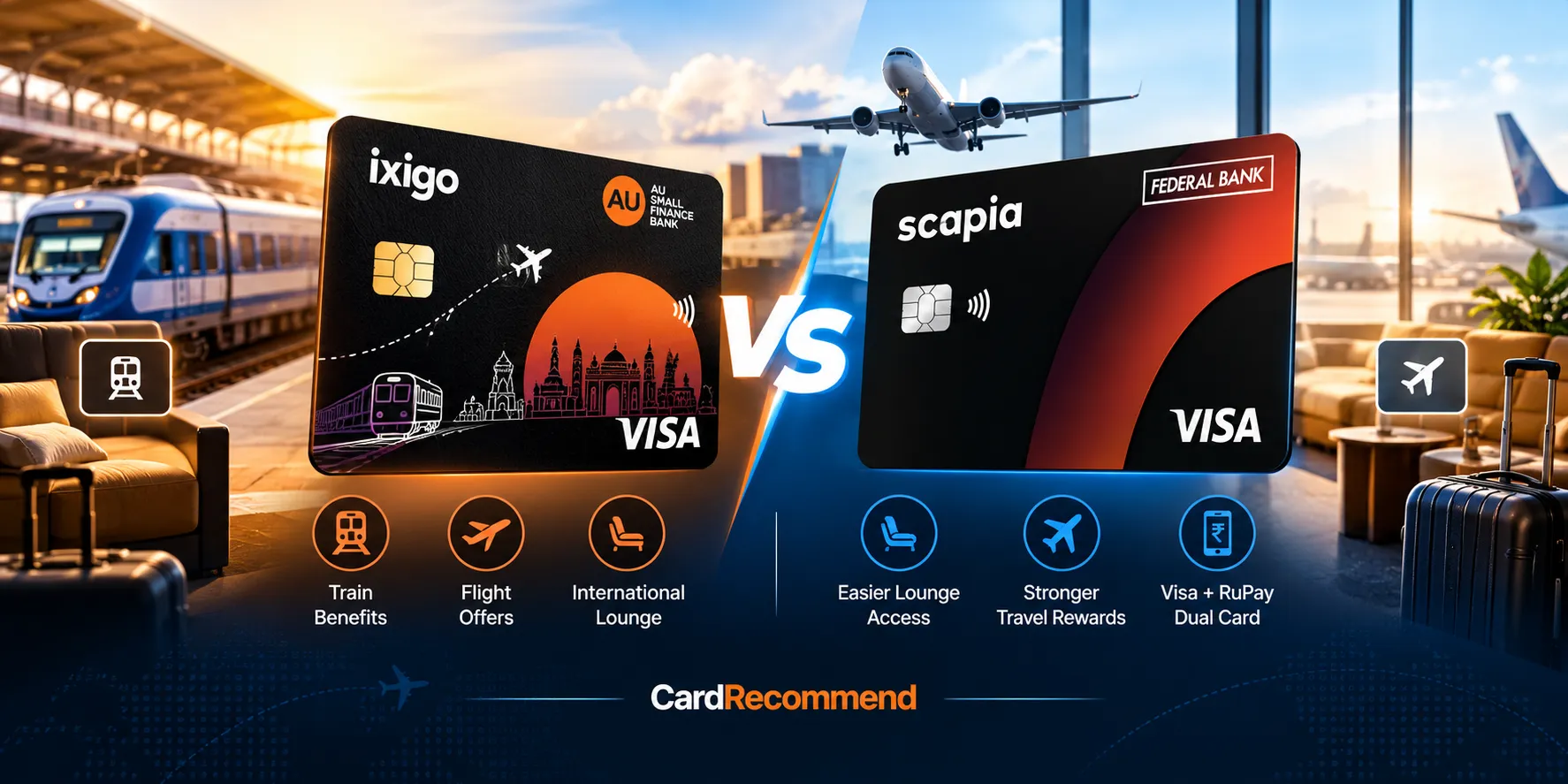 ixigo AU vs Scapia Zero Forex Credit Card Comparison 2026