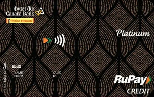 Canara Bank RuPay Platinum Credit Card Credit Card