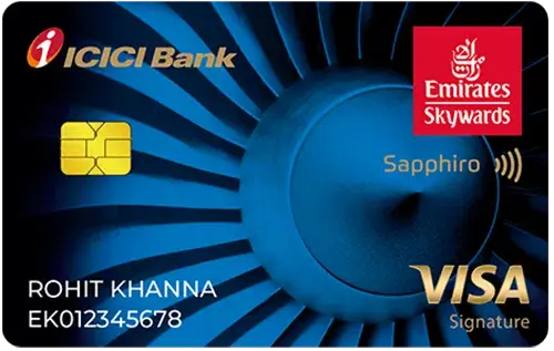 Emirates Skywards ICICI Bank Sapphiro Credit Card Credit Card