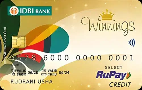 IDBI Winnings RuPay Select Credit Card