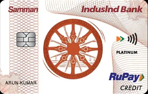 IndusInd Bank Samman RuPay Credit Card