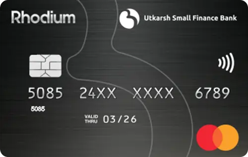 Utkarsh Small Finance Bank Rhodium Credit Card Credit Card